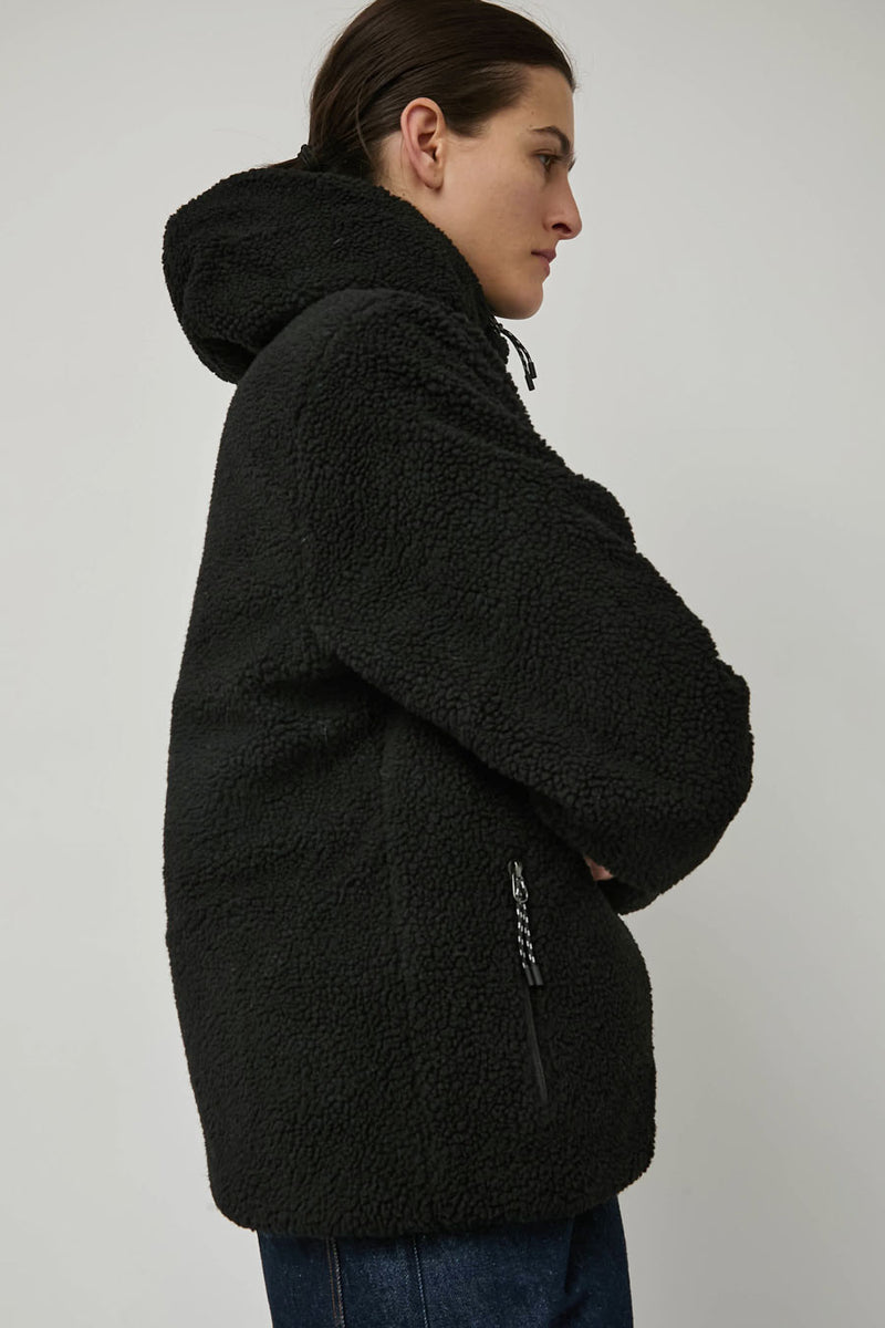 TAION Mountain Reversible Hood Jacket in Brushed Meadows and Black