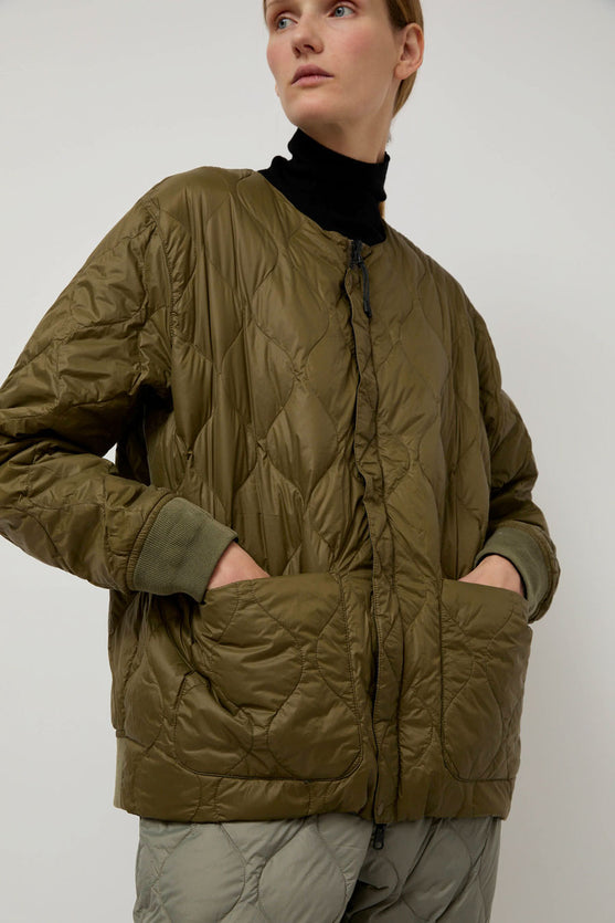 TAION Reversible MA 1 Type Inner Down Jacket in CRZY and Black