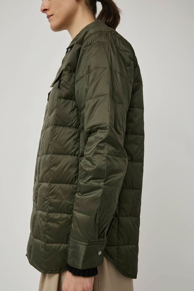 TAION W-Pocket Down Shirt in Olive