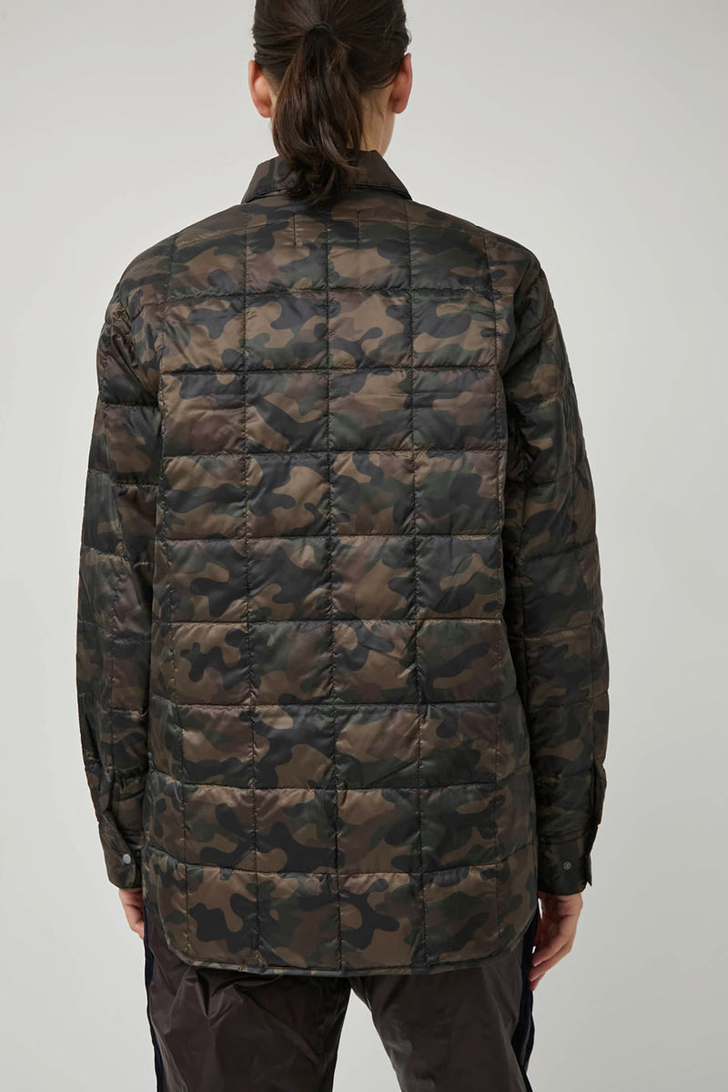 TAION W-Pocket Down Shirt in Regular Camo