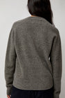 TONYWACK Cashmere Saddle Neck Sweater in Warm Grey