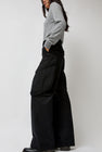 TONYWACK Garment-Dyed Gabardine Wide Cargo Pants in Carbon Pigment