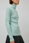 TONYWACK Slim-Fit Ribbed Turtleneck in Mint