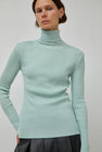 TONYWACK Slim-Fit Ribbed Turtleneck in Mint