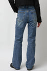 TONYWACK Layered Denim Jeans in Washed Blue