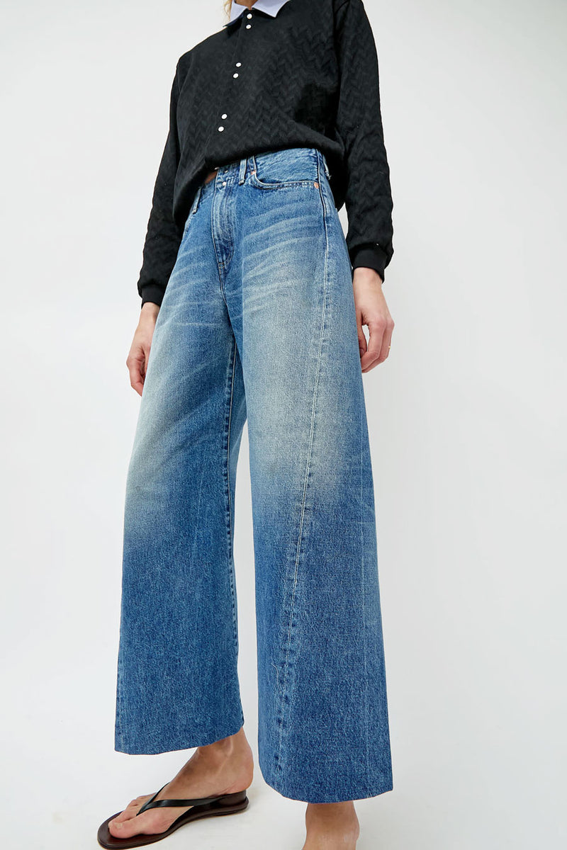Tanaka Boy Jean Trousers in Vintage Mid Blue
