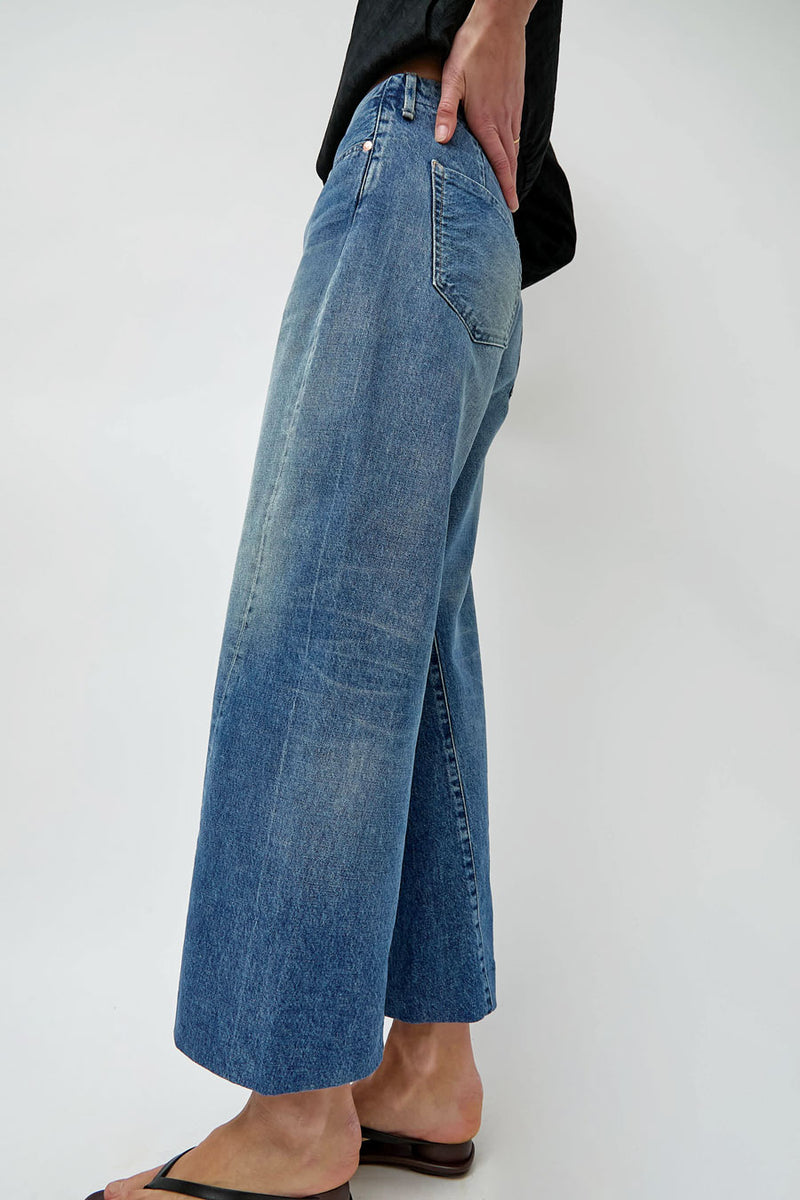 Tanaka Boy Jean Trousers in Vintage Mid Blue