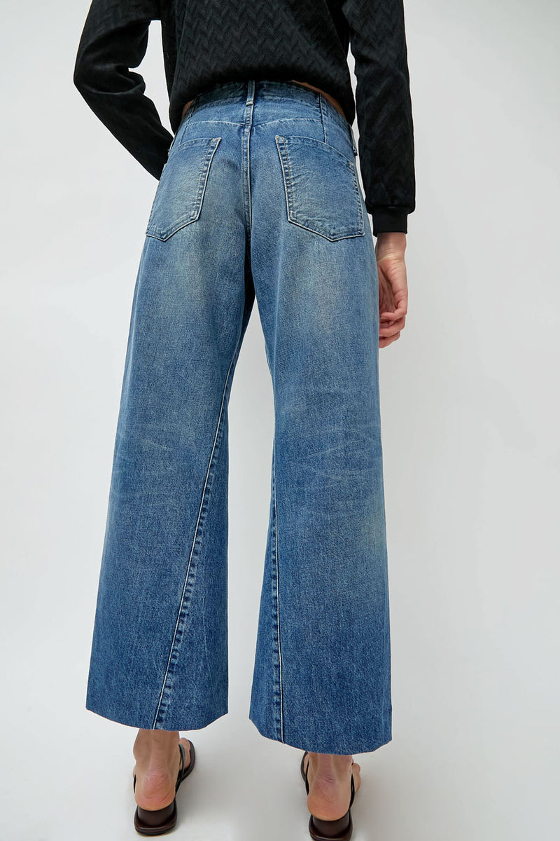 Tanaka Boy Jean Trousers in Vintage Mid Blue