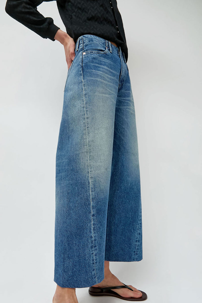 Tanaka Boy Jean Trousers in Vintage Mid Blue