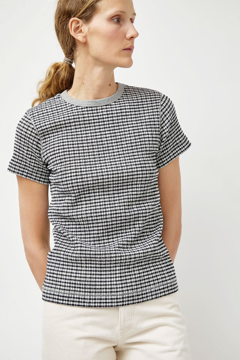 Tanaka Compact Tee in Black Gingham