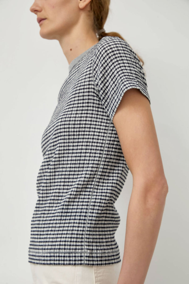 Tanaka Compact Tee in Black Gingham