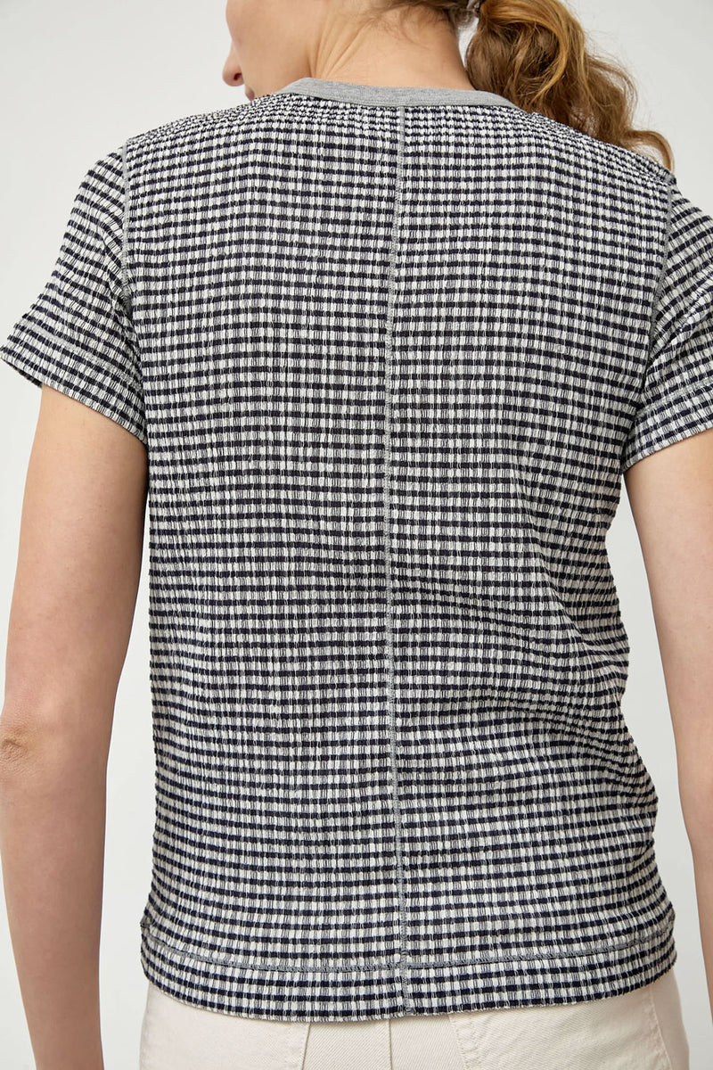 Tanaka Compact Tee in Black Gingham