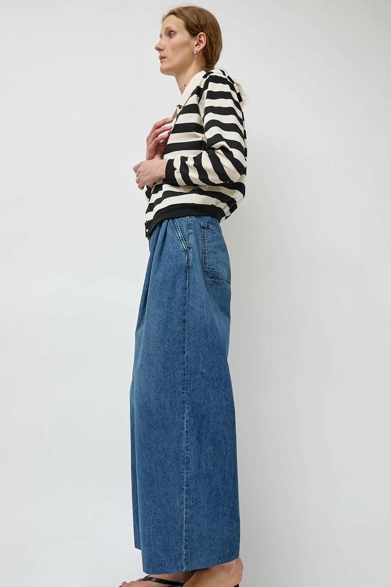 Tanaka Hakama Jean Trousers in Vintage Blue