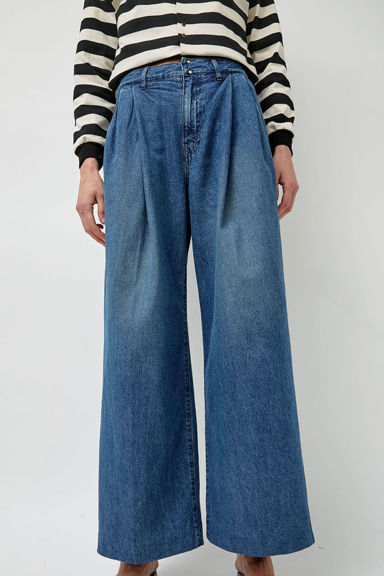 Tanaka Hakama Jean Trousers in Vintage Blue – No.6 Store