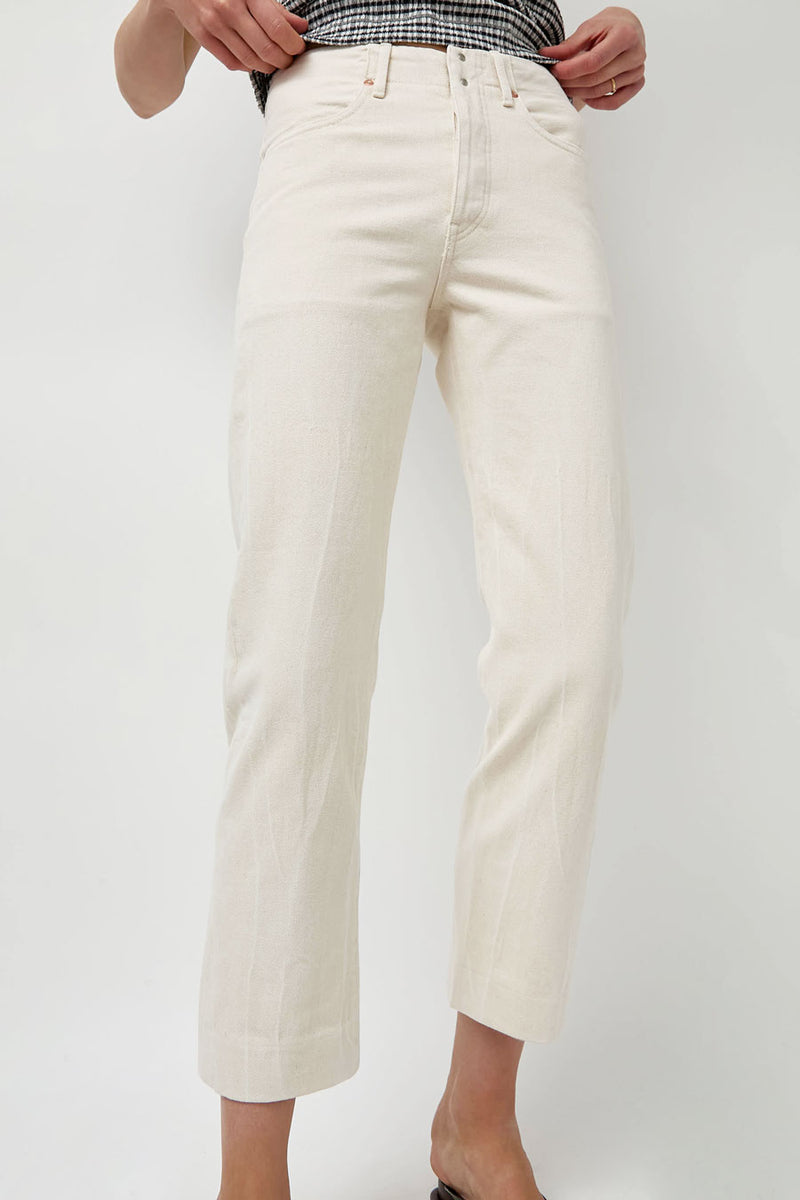 Tanaka New Classic Jean Trousers in Vintage White