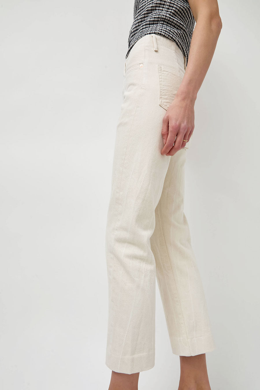 Tanaka New Classic Jean Trousers in Vintage White