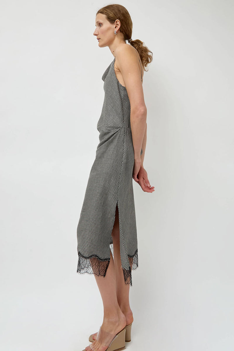 Tanaka Slip Dress in Houndstooth