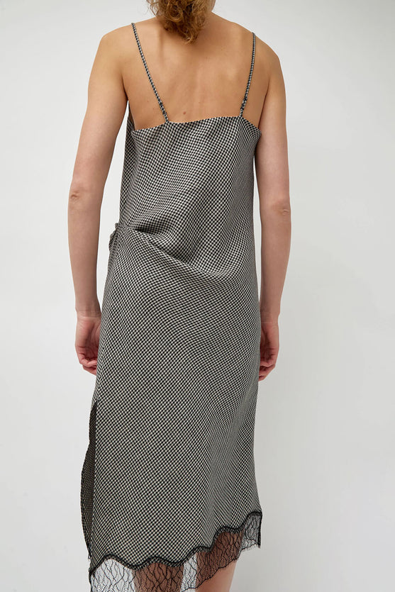 Tanaka Slip Dress in Houndstooth Houndstooth / S