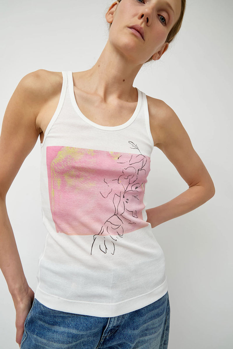 Tanaka Tank Top in Pink Flower