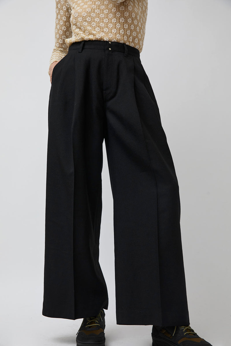 Tanaka Hakama Trousers in Black