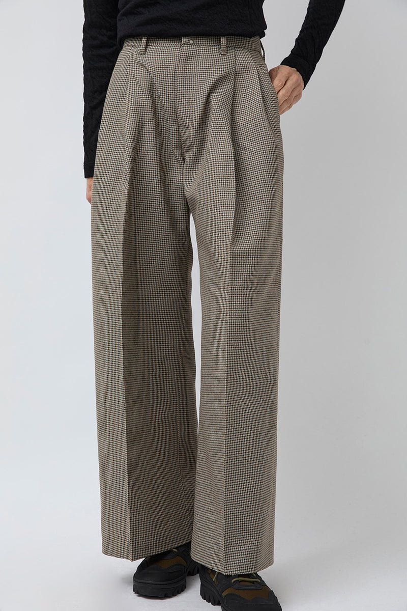 Tanaka Hakama Trousers in Micro Check