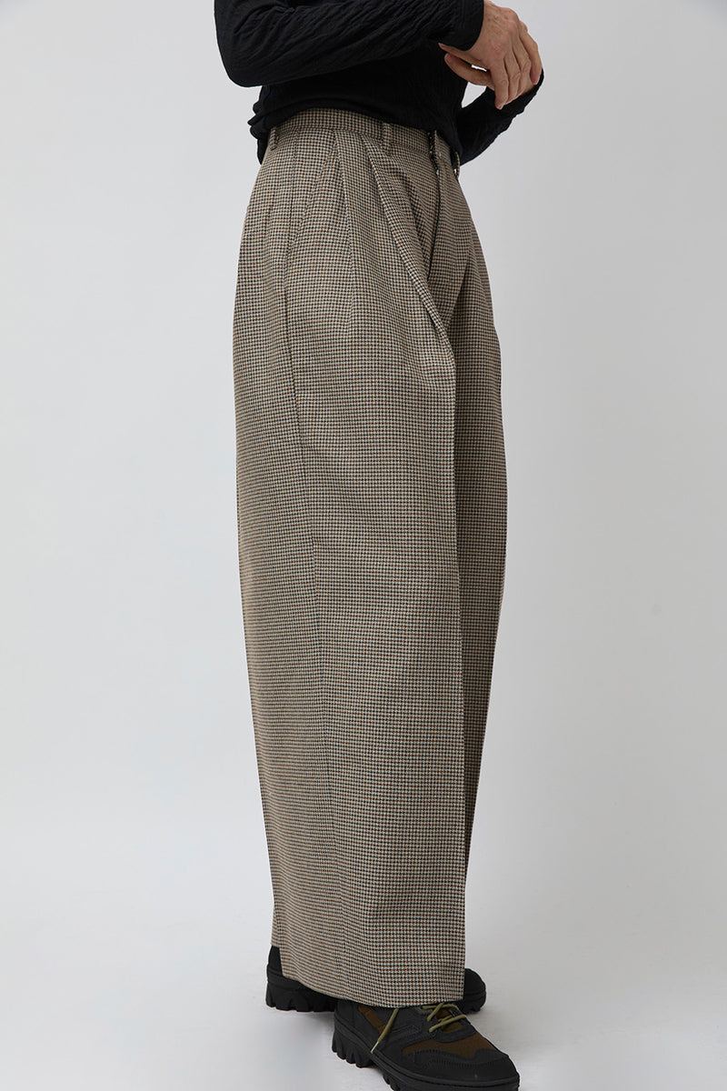 Tanaka Hakama Trousers in Micro Check