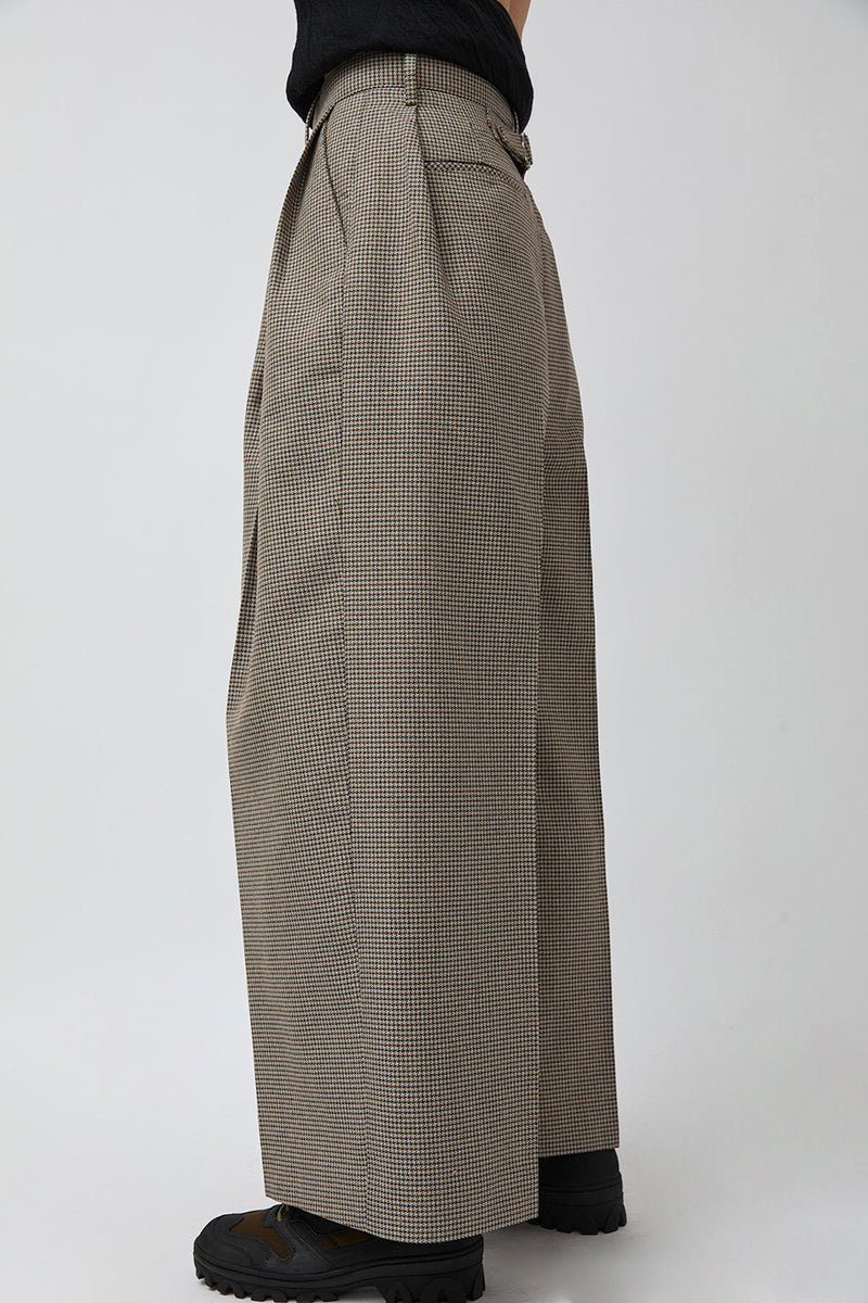 Tanaka Hakama Trousers in Micro Check