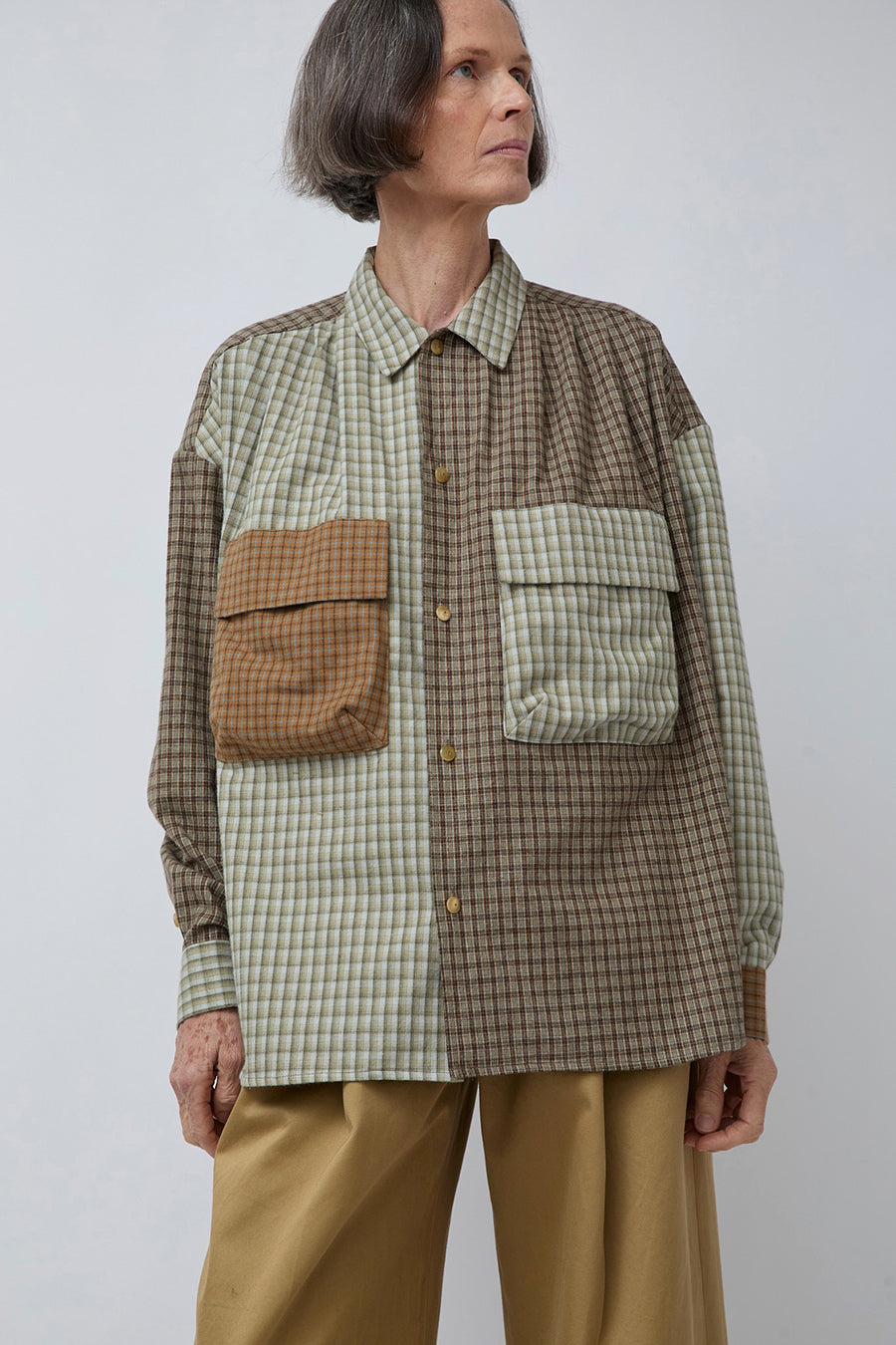 Tanaka Overshirt in Multi Check