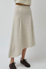 UMARMUNG Asymmetric Hem Skirt in Lamb