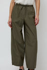 UMARMUNG Lightweight Cotton Oval Silhouette Pant in Cactus