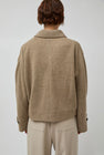 UMARMUNG Merino Knitted Trucker Jacket in Bagel