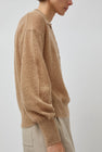 UMARMUNG Mohair Collared Pullover in Caramel