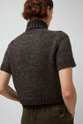 UMARMUNG Turtleneck Cropped Pullover in Bark
