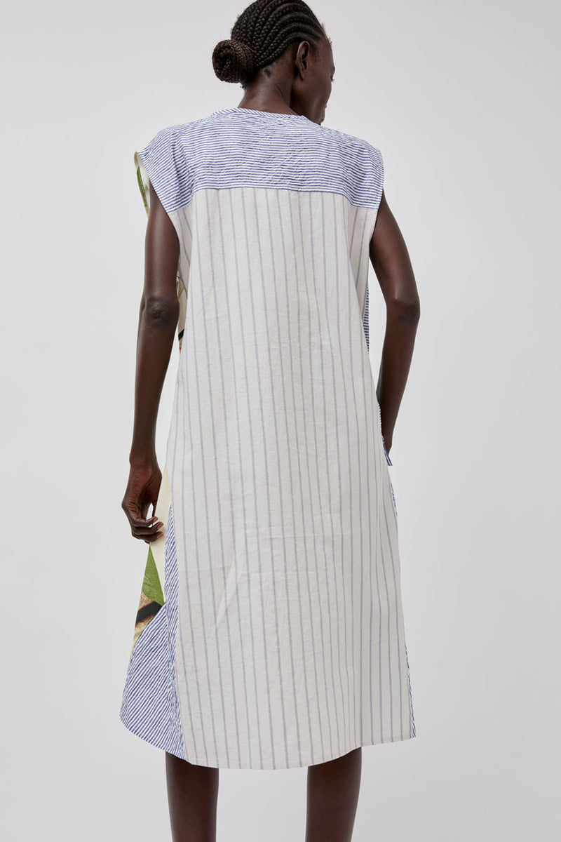 Vladimir Karaleev Dress in Mixed Prints