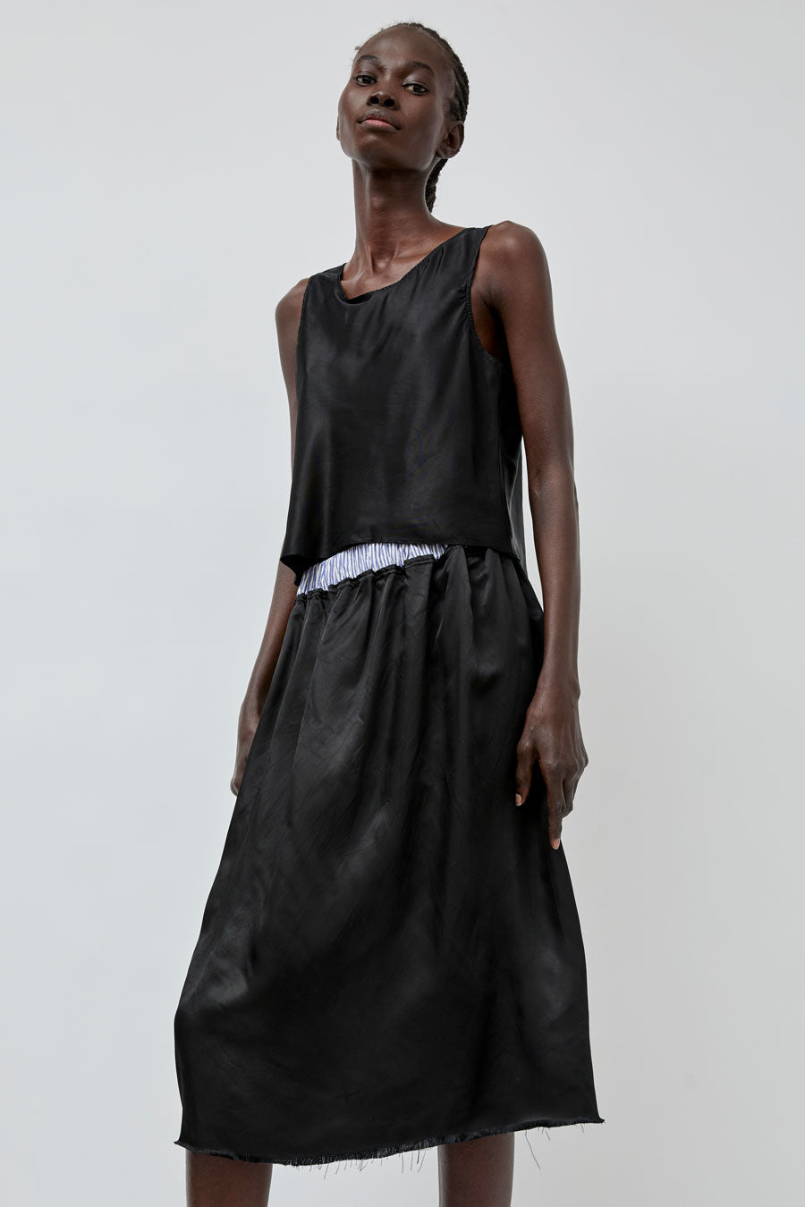 Vladimir Karaleev Oda Skirt in Black