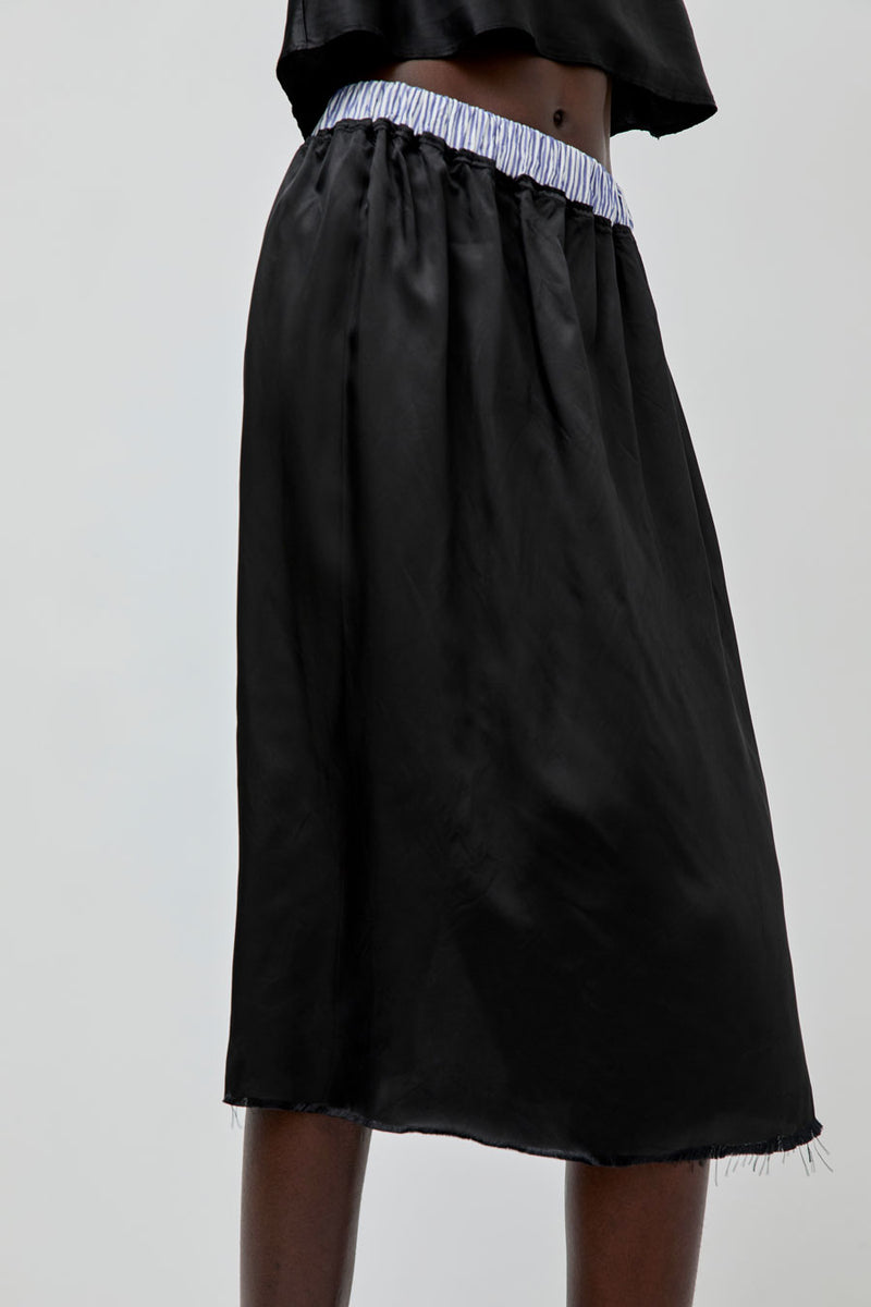 Vladimir Karaleev Oda Skirt in Black