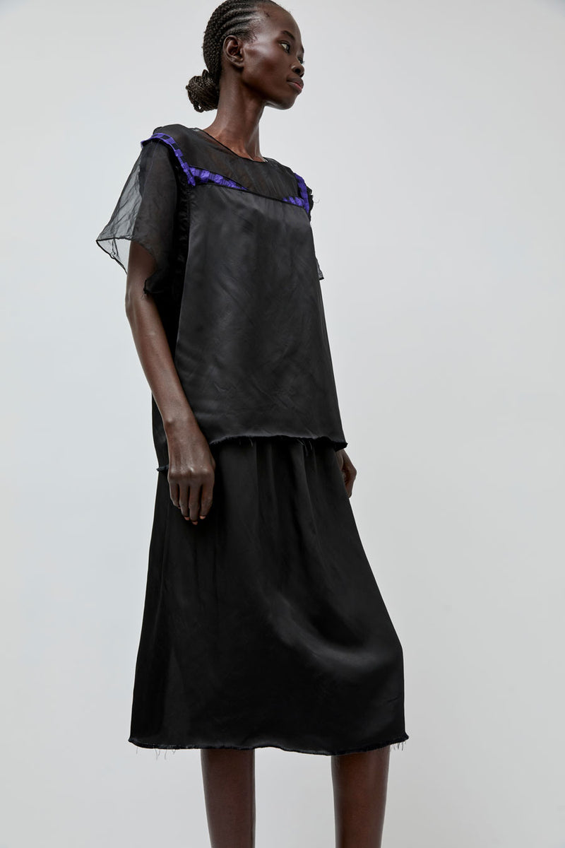 Vladimir Karaleev Sedef Top in Black Mix