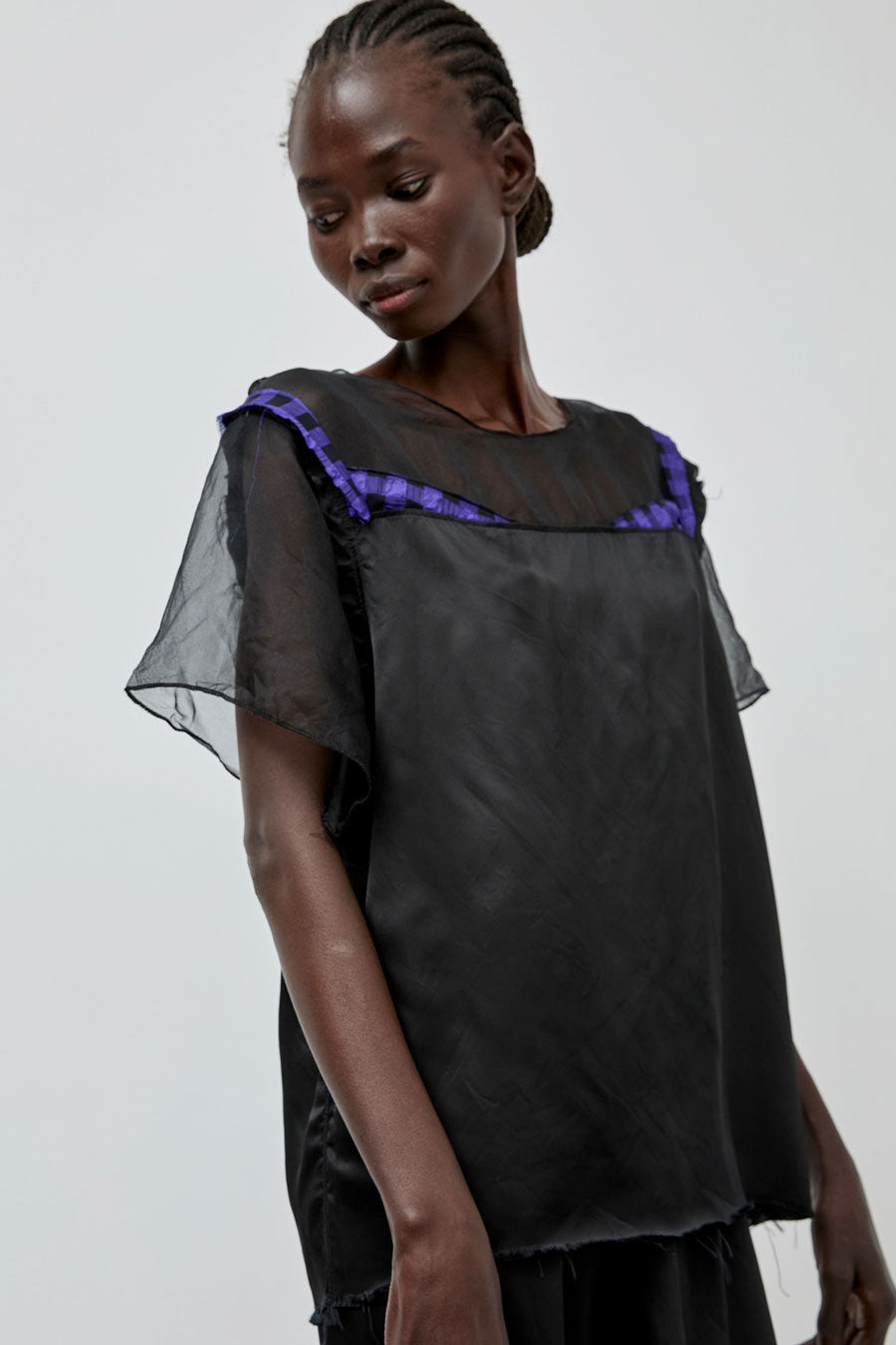 Vladimir Karaleev Sedef Top in Black Mix