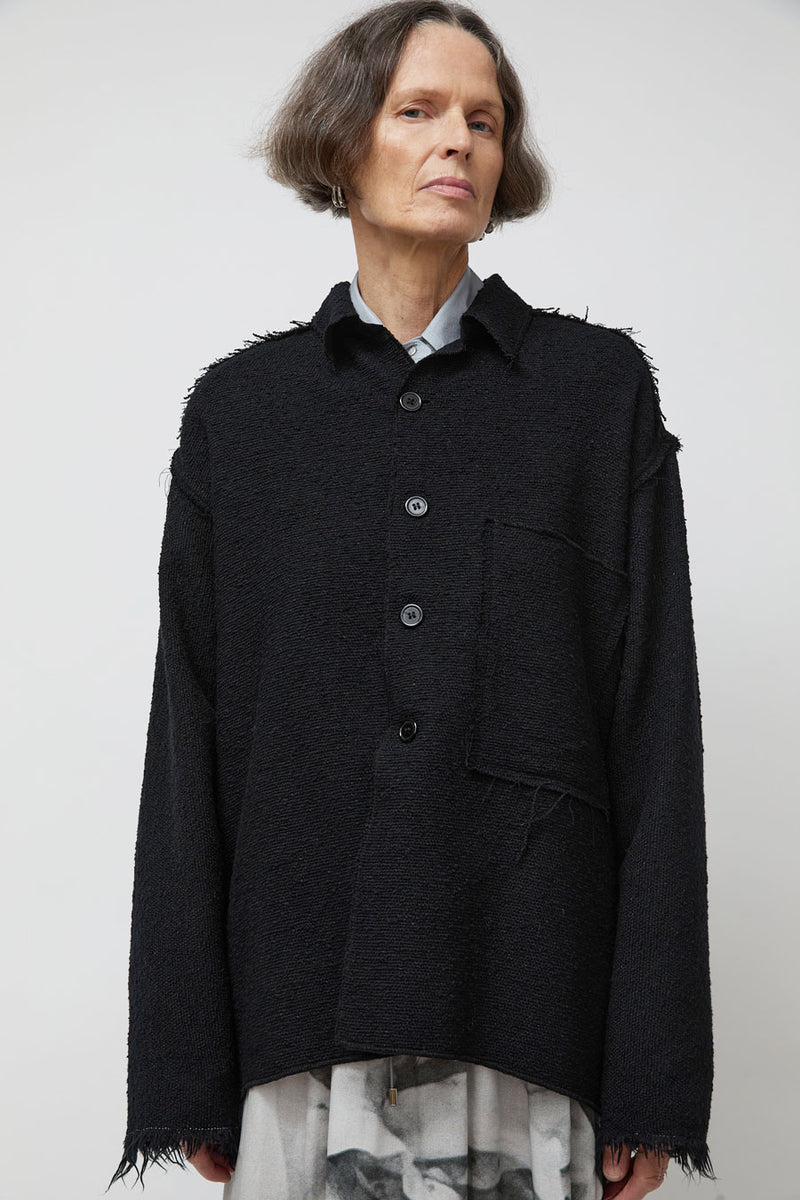 Vladimir Karaleev Shirt Jacket in Black
