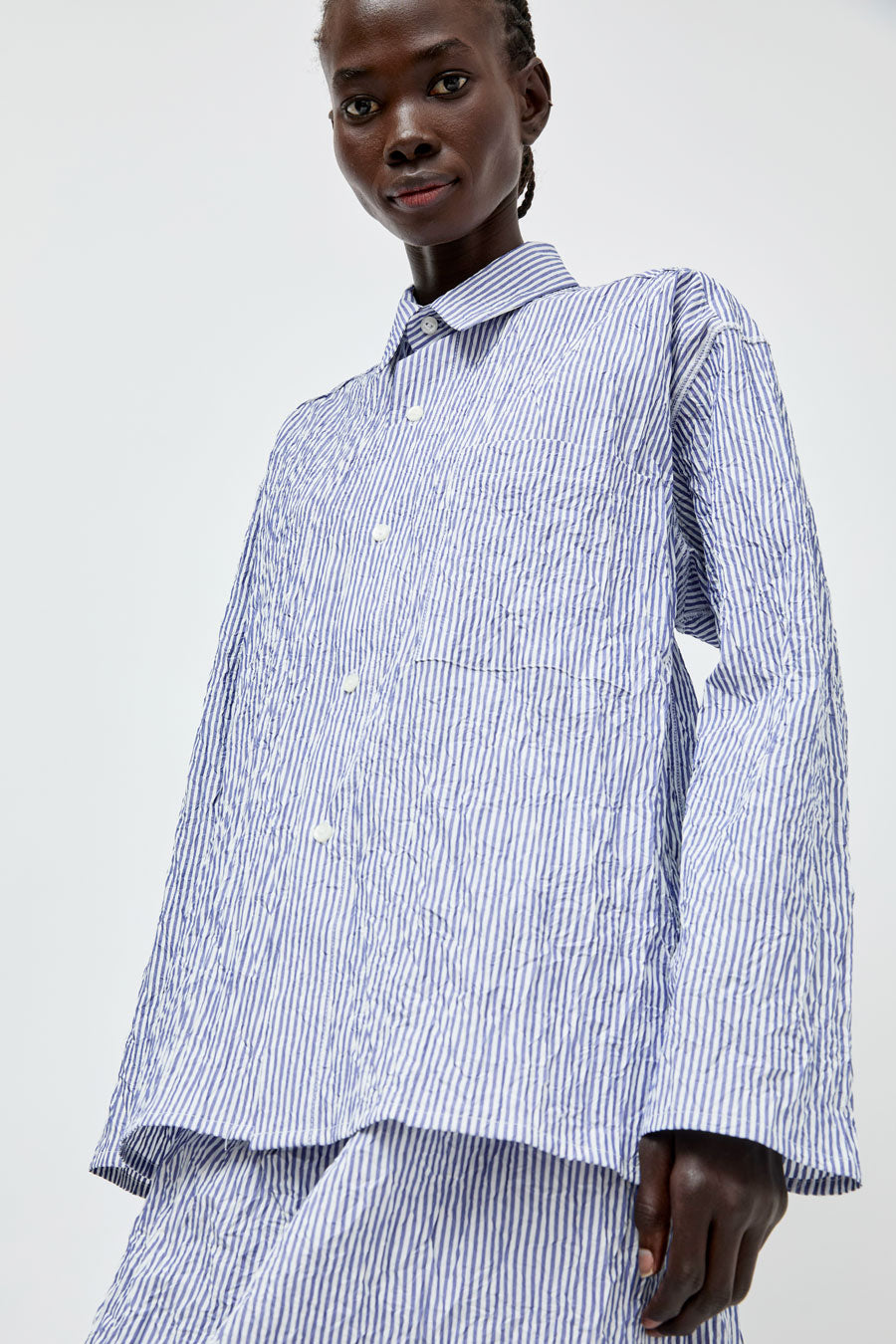 Vladimir Karaleev Shirt in Blue Stripe