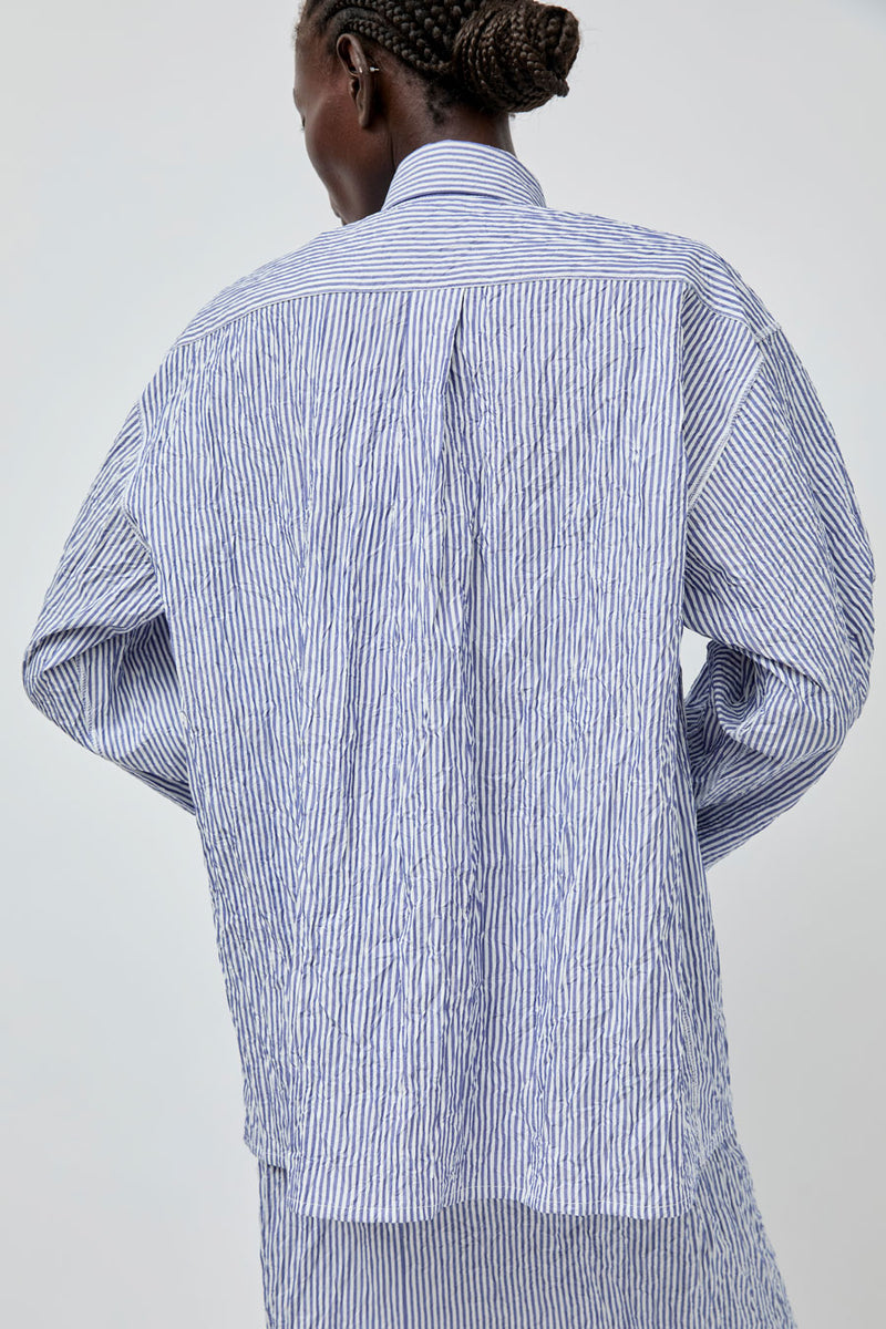 Vladimir Karaleev Shirt in Blue Stripe