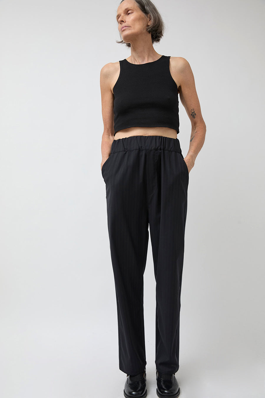 Vladimir Karaleev Basic Pants in Pinstripe
