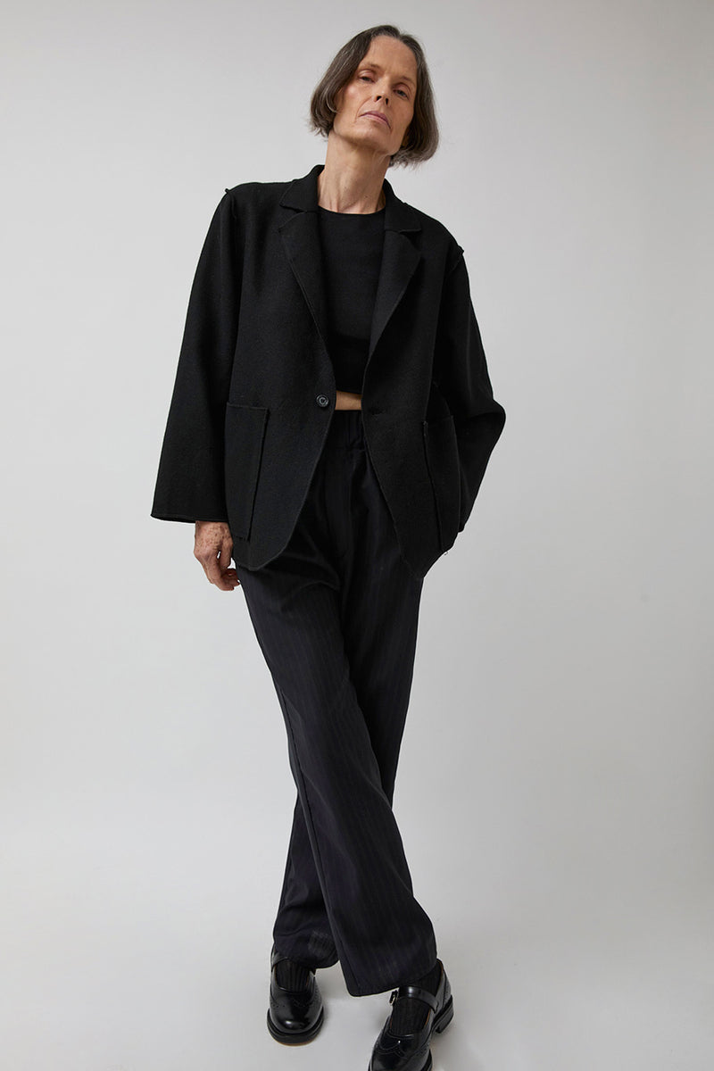 Vladimir Karaleev Basic Pants in Pinstripe