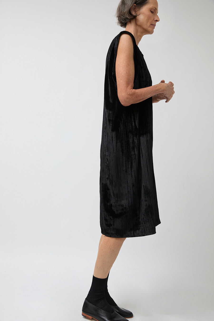 Vladimir Karaleev Nic Dress in Black Velvet