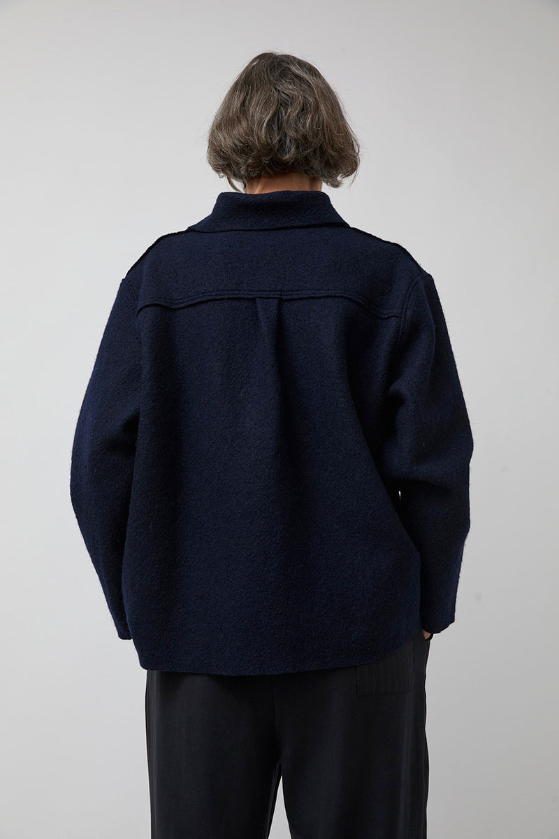 Vladimir Karaleev Shirt Jacket in Navy