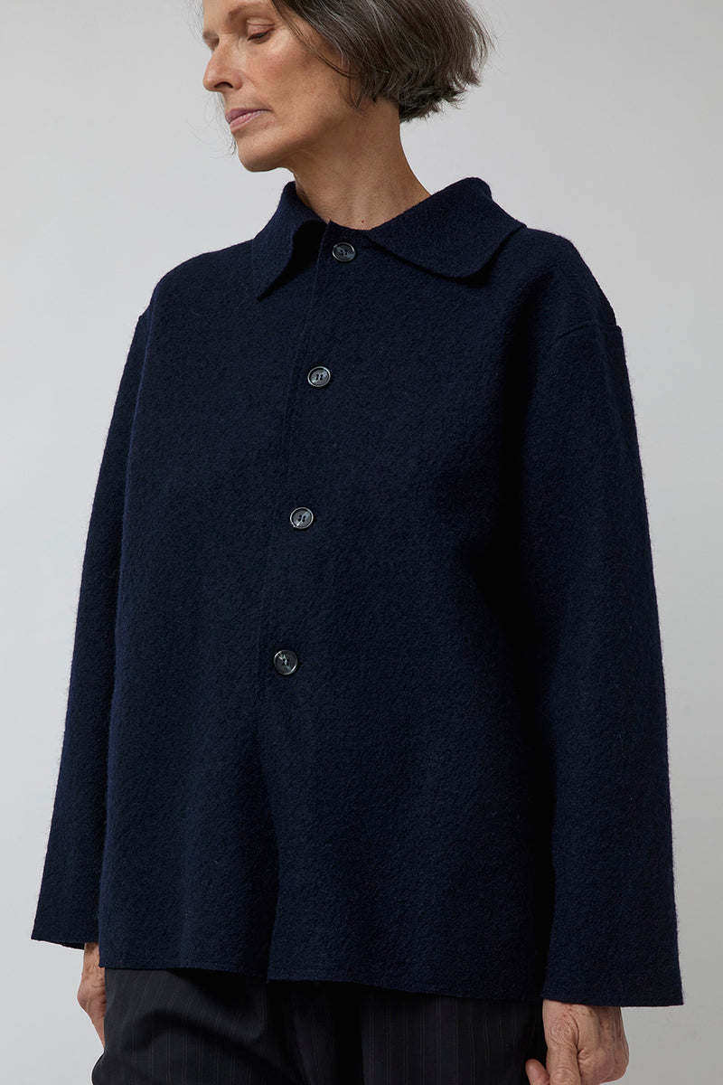 Vladimir Karaleev Shirt Jacket in Navy