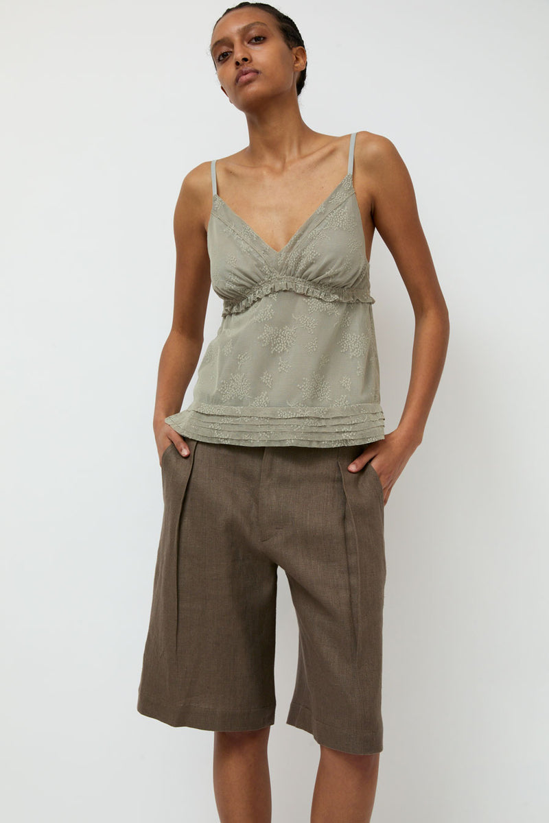 Wanze Cinch Short in Taupe