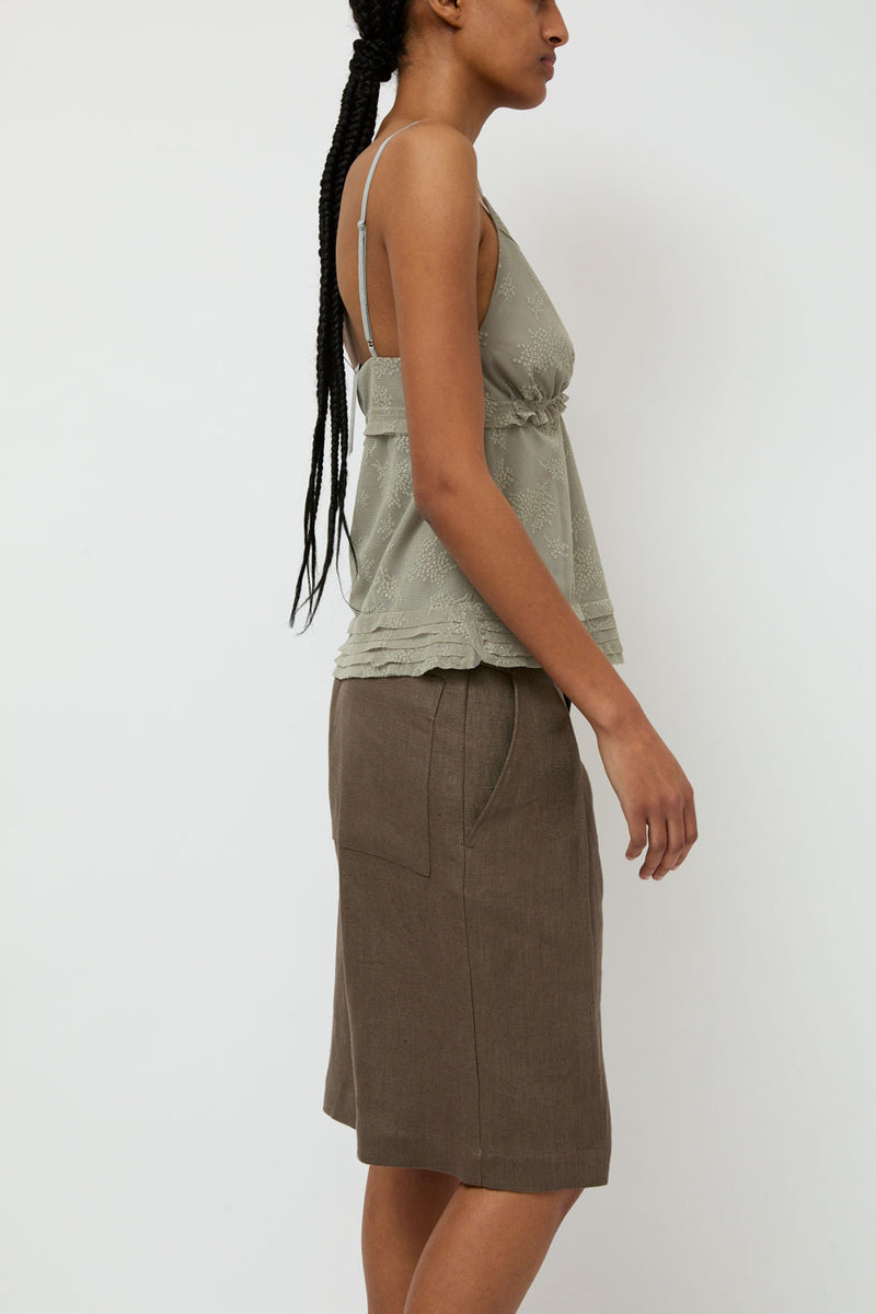 Wanze Cinch Short in Taupe