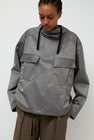 Wanze Hooded Army Smock in Steel Grey