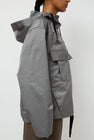 Wanze Hooded Army Smock in Steel Grey